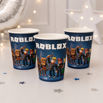 Стакан одноразовий Роблокс Roblox для хлопців (середній) 10 шт. TBL-133 фото